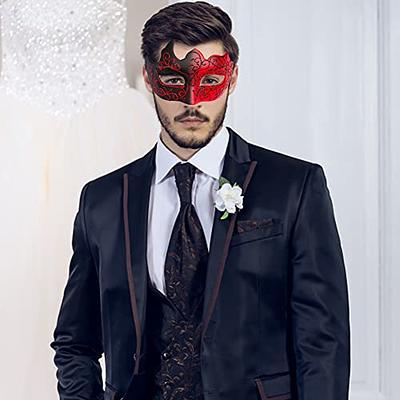 Coddsmz Masquerade Mask for Couple Metal Masks Venetian Mardi Gras Mask  Halloween Party Decorations Costume Ball Mask