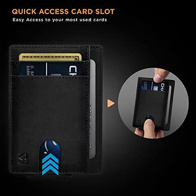 Suavell Slim Wallets for Men. RFID Money Clip Wallet, Slim Wallet, Thin Front Pocket Credit Card Wallet, Minimalist Bifold