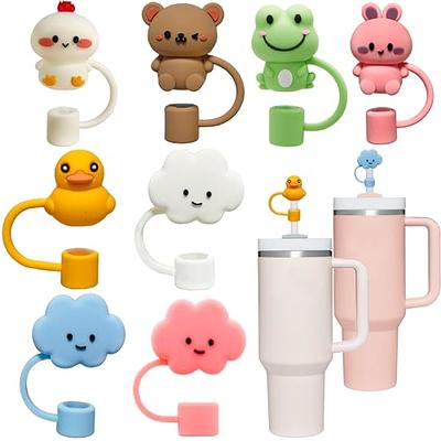 Kleeblatt Cat Straw Covers Cap, 8pcs Cute Silicone Straws Tips Cover  Reusable, Straw Toppers For Tumblers, Suitable for 1/4~1/3 IN Drinking  Straws