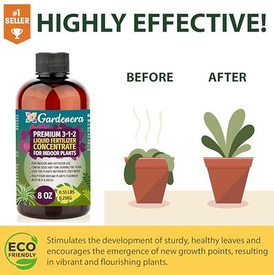 Premium Liquid Avocado Plant Fertilizer - 3-1-2 Concentrate for Indoor  Plants and Flowers by Gardenera