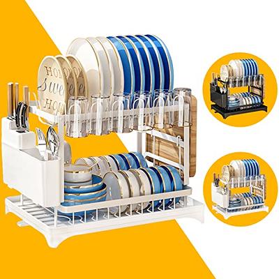 daooap Dish Drying Rack, Dish Racks for Kitchen Counter, Dish