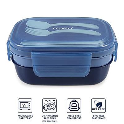 Caperci Stackable Bento Box Review  3 Layers All-in-One Lunch Containers  with Multiple Compartments 