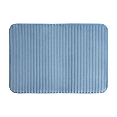 Mainstays Performance Ribbed Quick Dry Foam Bath Mat, 17 X 24