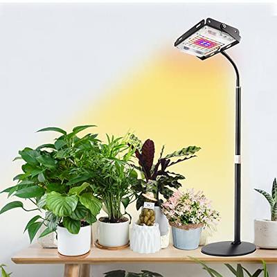  SANSI LED Grow Lights for Indoor Plants, 450W Full Spectrum  Clip-on Gooseneck Grow Light with Ceramic Tech.,30W Power Plant Light with  Optical Lens for High PPFD, Lifetime Free Bulbs Replacement White 