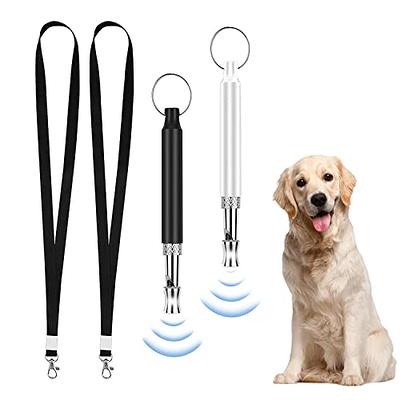 4Pcs Dog Training Set Pet Training Clicker with Whistles, Dog Training  Whistle Ultrasonic Professional Dog Whistles with Lanyard - Barking Control