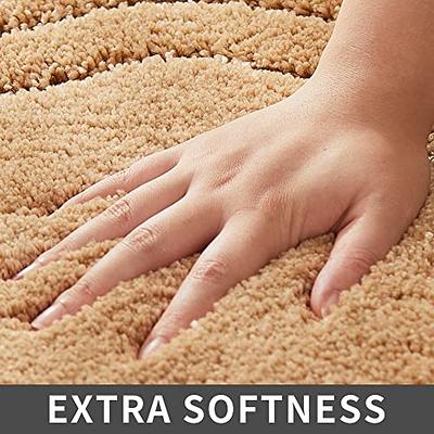 COSY HOMEER Extra Thick Bath Rugs for Bathroom - Anti-Slip Bath Mats Soft  Plush Yarn Shaggy 100% Strong Polyester Mat Living Room Bedroom Mat Floor