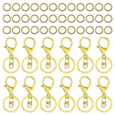  TEHAUX 100pcs Hardware Bags Ring Keychain Ring Luggage