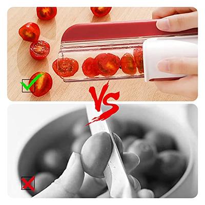 Tomato Slicer Multi-Function Grape Cutter Small Fruit Cutter Grape Kitchen  Accessories Cake Decoration Tool Fruit Slicer (Red) - Yahoo Shopping