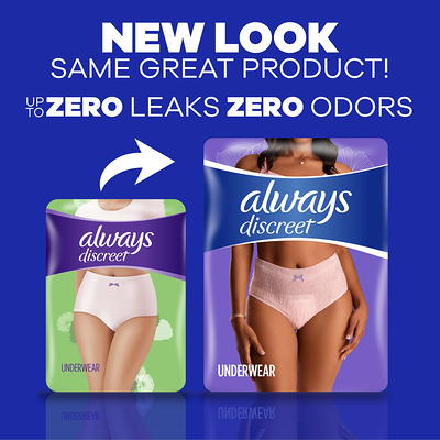 Always Discreet Adult Incontinence Underwear for Women, XL, 26 CT - Yahoo  Shopping