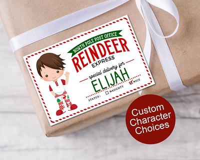 Personalized Christmas Gift Stickers - Round Merry Labels Custom Holiday  Tags - Yahoo Shopping