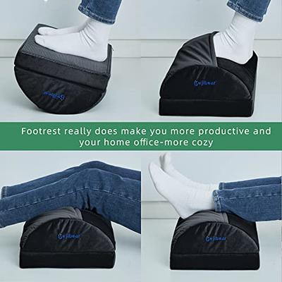 Foot Rest for Under Desk at Work, Footrest with Warm Feet Pocket,  Adjustable Desk Footrest for Office Chair & Gaming Chair,Ergonomic Footrest  Pillow