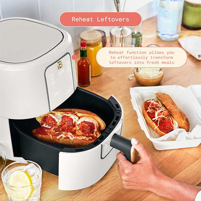 Beautiful 19303 3qt Air Fryer with TurboCrisp Technology, White Icing