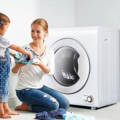 Portable Dryer for Clothes 850W Compact Laundry Dryers 110V Electric  Apartment Size Mini Dryer Machine with Stainless Steel Tub with Knob  Control for