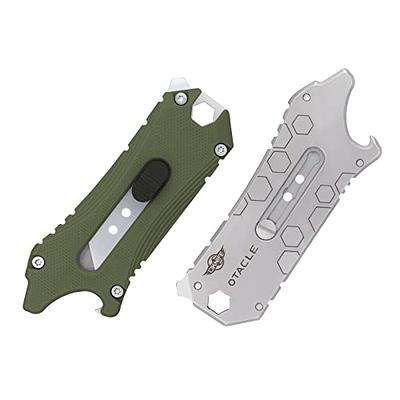 Titanium Alloy Box Cutter Retractable Exacto Knife EDC Razor