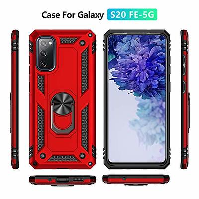SKTGSLAMY Samsung Galaxy S20 FE Case,Galaxy S20 FE 5G Case,with Screen  Protector,[Military Grade] 16ft. Drop Tested Cover with Magnetic Kickstand  Car Mount Protective Case for Samsung S20 FE, Red - Yahoo Shopping