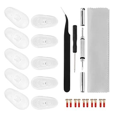 Glasses Repair kit with Glasses Screws - Includes Precision Screwdriver kit  and Nose pad, Cleaning Cloth, Tweezers, and a Complete Set of Glasses  Repair Kits - Yahoo Shopping