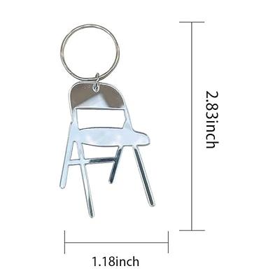 SKYFUN Funny Folding Chair Keyrings Wallet Keychain for Women Men Fun Y2K  Lightweight Acrylic Chair Key Rings Cute Keychain Accessories Jewelry Gifts  for Christmas Weird Keychains for Backpack White - Yahoo Shopping