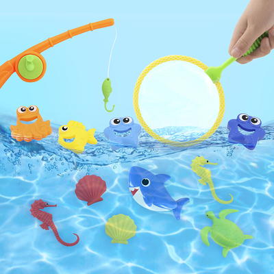 Fishing Net Catch Game Set Water Shower Pool for Toddlers Water Games Bath  Toys