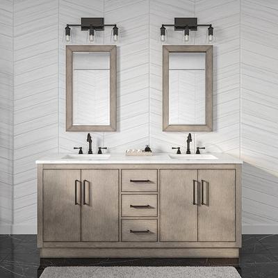 Vanity Art 12-Inch Bathroom Vanity Cabinet 3 Drawer Side Storage Organizer  Freestanding Single Vanity Bedroom/Bathroom/Entryway - Grey - Yahoo Shopping