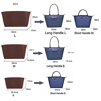 LEXSION Purse Organizer Insert for Handbags, Felt Bag Organizer for Birkin  30, Tote Bag Organizer Insert 8033 Grey Medium