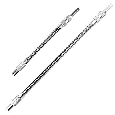 2 PC Flexible Drill Bit Extension - 1/4 Magnetic Hex Soft