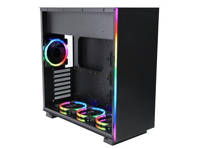 Cooler Master QUBE 500 Flatpack Black Small High Airflow Mid-Tower ATX  Customizable Gaming PC Case, Tempered Glass, Vertical GPU Mount, USB-C,  Carrying Handle, Gem Mini (Q500-KGNN-S00) 