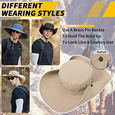 Oversize XXL】 Sun Hat for Men,【UPF50+Waterproof Wide-Brim】 Boonie-Hat  Sun-Hat Fishing-Hat for Safari Hiking Beach Garden - Yahoo Shopping