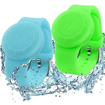 2 Pack AirTag Bracelet for Kids, Waterproof Cute Cartoon Air tag Holder  with Watch Band Design, Full Coverage Anti-Lost Silicone Airtag Hidden