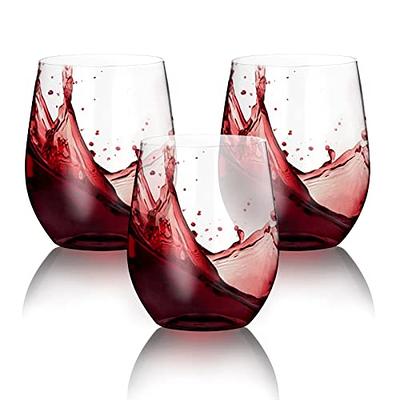 Shatterproof Stemless Red Wine Glass