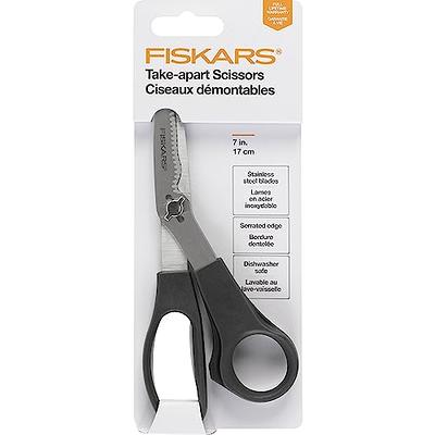 Fiskars 3.75-in Serrated Ergonomic Scissors in the Scissors department at