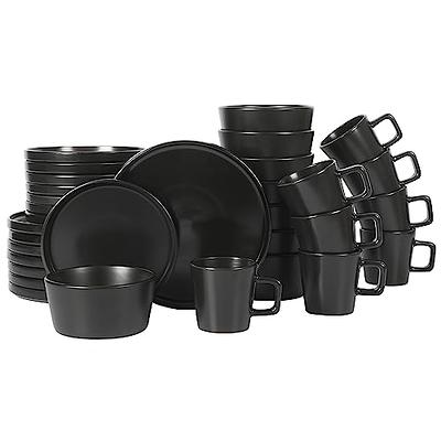 Gibson Elite Dinnerware Set Soho Lounge Matte Square Gray