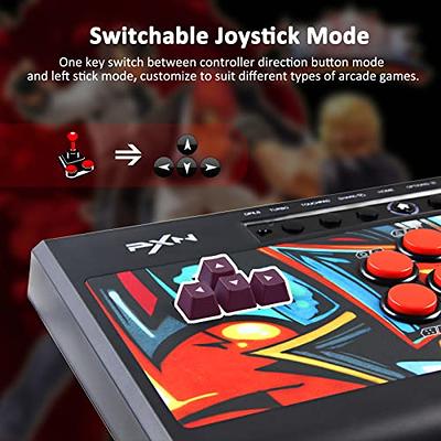 Portable Arcade Fight Stick, Arcade Fighting Stick Fighter USB Joystick  Stick Buttons Controller for Switch/PC/PS3