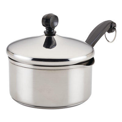 Farberware Aluminum Nonstick 12-Quart Stockpot, Black - Bed Bath