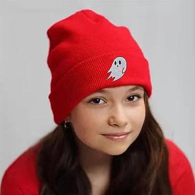 Y2K Gothic Knitted Beanie Bonnet Womens Casual Winter Warmth Hat