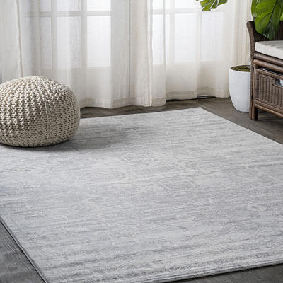 JONATHAN Y Santa Monica 2 x 8 Taupe/Espresso Indoor/Outdoor Border Coastal Runner  Rug in the Rugs department at