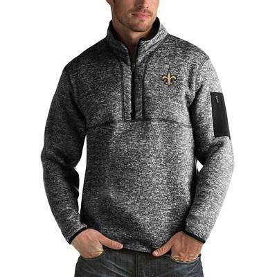 Pittsburgh Steelers Antigua Big & Tall Generation Quarter-Zip Pullover  Jacket - Black/Charcoal