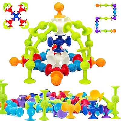  Toddler Textured Suction Cup Toys, 40 PCS Kids Bath Toys Ages  4-8, Sensory Silicone Sucker Toys for Baby Age 3, Travel Window Shower  Bathtub Toys, Montessori Stress Release Ideal Gifts for