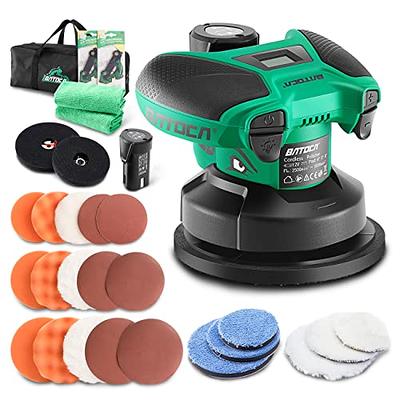 BATOCA S1 - Hand Buffer for Car Detailing - 100/125/150mm Cordless Polisher  6-Speed LCD Screen with 2pcs 12V 2.0Ah Lithium-Ion Batteries for Car  Polishing, Home Using, Polishing Scratch Removal - Yahoo Shopping