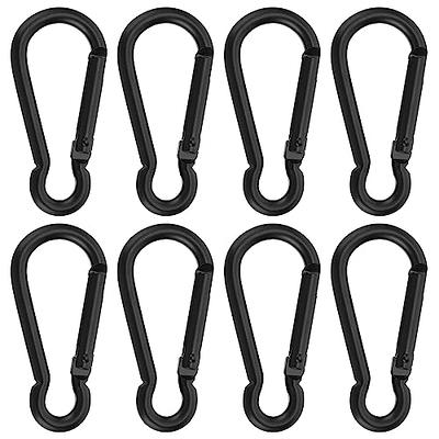 STARVAST 15 Pack Stainless Steel 1/4 in Spring Snap Hooks M6 x 2-3/8 inch  Key Carabiner Clip Heavy Duty Non Locking Carabiner Keychain Quick Links  Hammocks Hooks for Camping Hiking Swing Pet