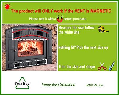 Neattec Magnetic Fireplace Draft Stopper - Fireplace Cover to Block Cold  Air from Vent to Prevent Heat