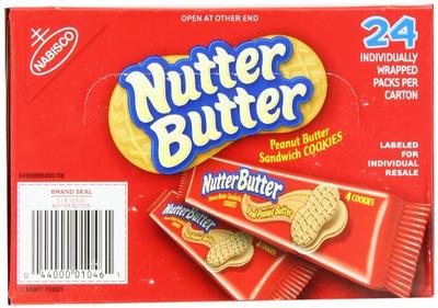 Nutter Butter Cookies, Sandwich, Peanut Butter, King Size! - 10 pack, 3.5 oz packs