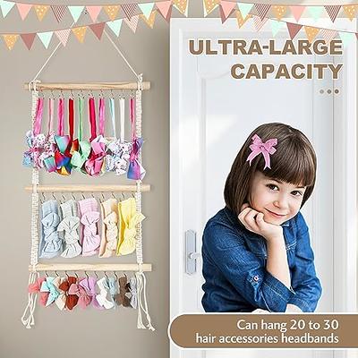 Artifolioify Headband Holder Organizer and Hair Accessories Organizer for  Baby Girl, Nursery Headbands and Hair Bows Holder Storage Wall Hanging  Toddler Girls Room Decor (Type B) - Yahoo Shopping