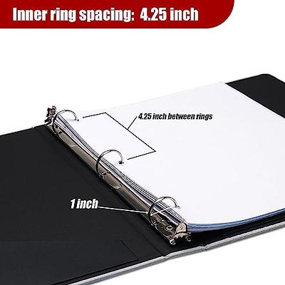 Vienrose 3 Ring Binder for 8.5 x 11 Inch Paper 1 Inch Round Rings Binder  with Linen Durable Binders with Interior Pockets for School Office Home -  Yahoo Shopping