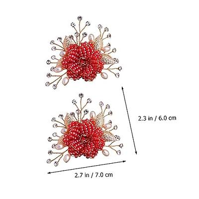 Detachable Shoe Buckle Decorative Shoe Clips Flower Design Rhinestone Shoe  Accessory For Heels And Pumps