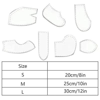 10PCS Memory Bear Template Ruler Set,Sewing Quilting Templates