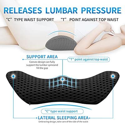 MIKIROY Lumbar Support Pillow for Office Chair and Car Seat