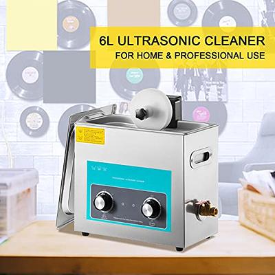 VEVOR Ultrasonic Vinyl Record Cleaner 6L 40kHz Vinyl Ultrasonic Cleaning  Machine Knob Control Record Ultrasonic Cleaner 4 Records Vinyl Sonic Cleaner  Stainless Steel Tank w/Mechanical Heater & Timer - Yahoo Shopping