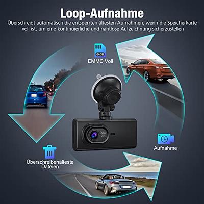  sarmert 4K Dash Cam Front and Rear with 64GB SD Card