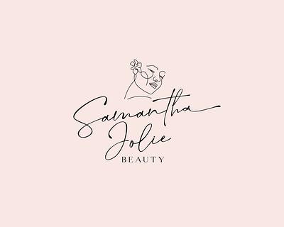 Beauty logo design for feminine. Cosmetic logo design. Skin care