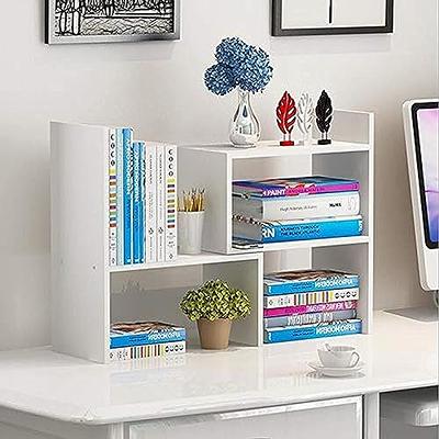  FPIGSHS Wood Computer Desk Bookshelf,Adjustable Desktop Shelves  Organizer,Open Storage Display Rack Shelf for Office Decor,Multiple Sizes  (Color : F, Size : 115cm) : Office Products